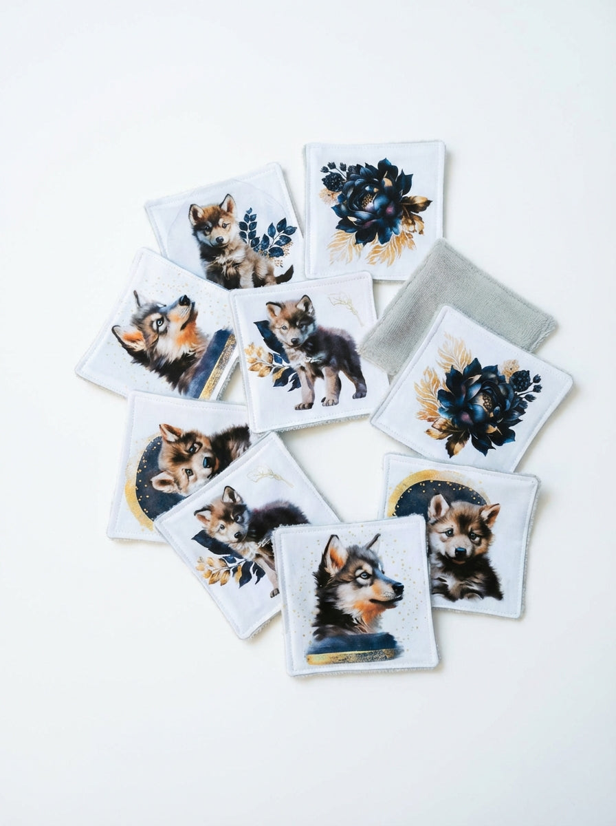 10 Lingettes loup