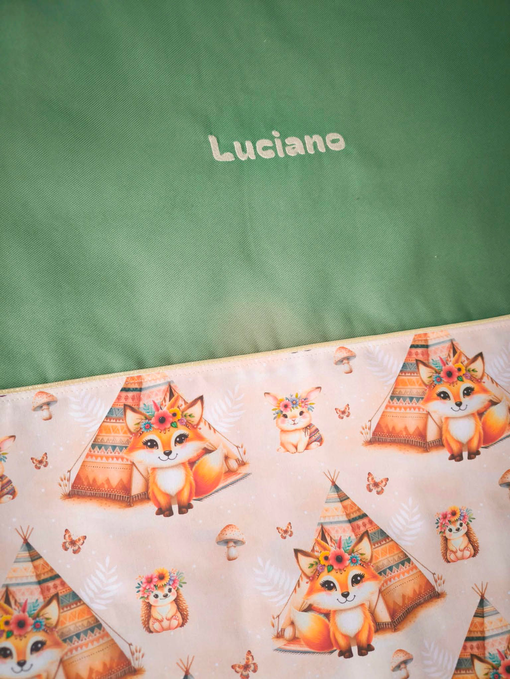Couverture bébé personnalisée avec prénom brodé – Doudou en minky doux, Made in Breizh 🐾