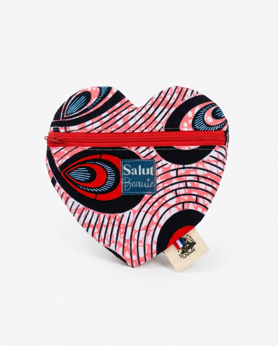Pochette Cœur molletonnée