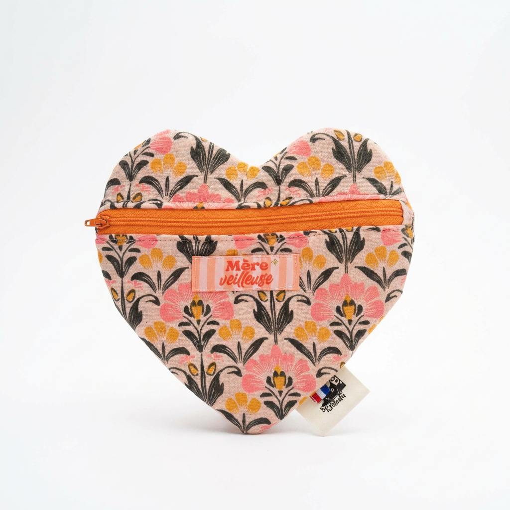 Pochette Cœur molletonnée