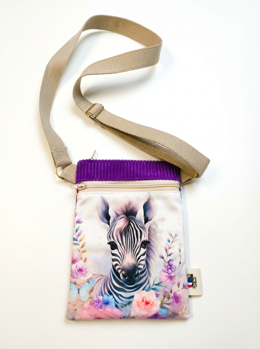 Sacoche enfant animaux — Cousue main en Bretagne