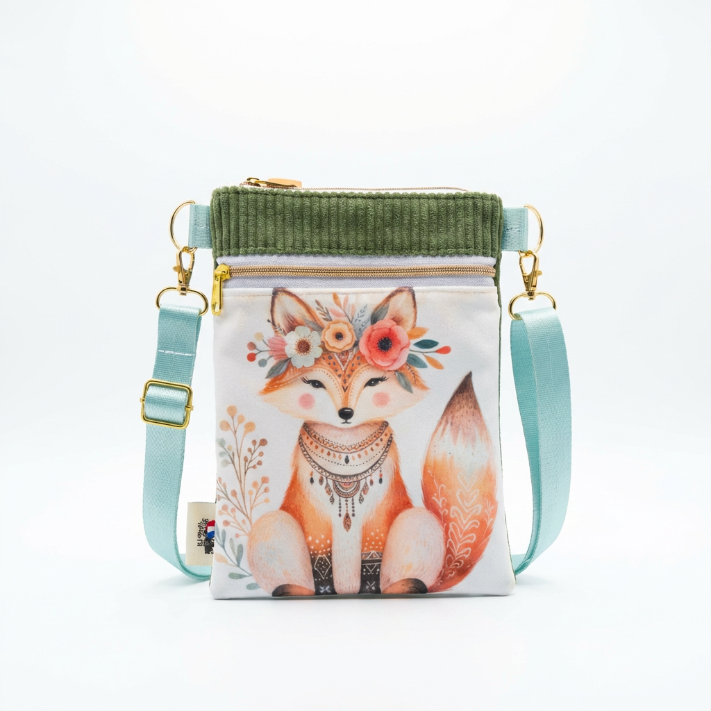 Sacoche enfant animaux — Cousue main en Bretagne